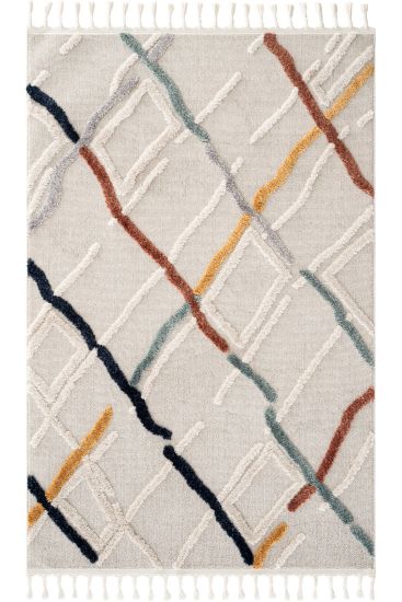Paltino Cream Multicolour Patterned Indoor Rug