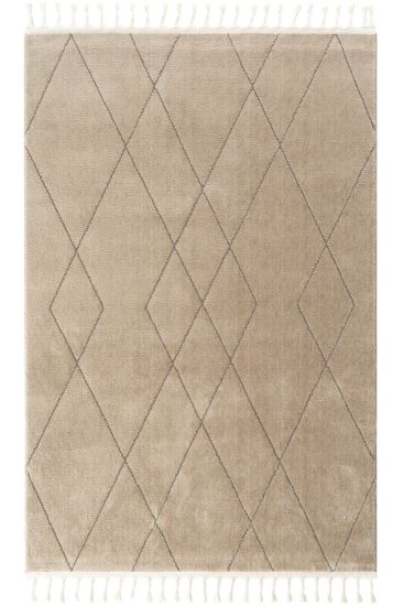 Scaptil Beige Modern Geometric Indoor Rug