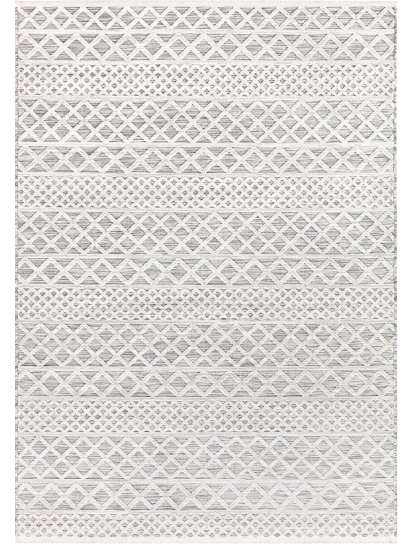 Meridyon Cream Grey Modern Bohemian Indoor Rug