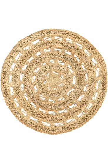 Brown Jute & Sisal Bohemian Steptil Outdoor Area Rug
