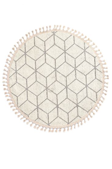 Breptis Cream Geometric Indoor Rug