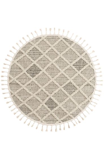 Breptis Cream Geometric Bedroom Rug