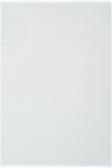 Arezzo85 White Patterned Bedroom Rug