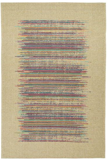 Tokptar Beige Multicolour Abstract Jute & Sisal Outdoor Area Rug