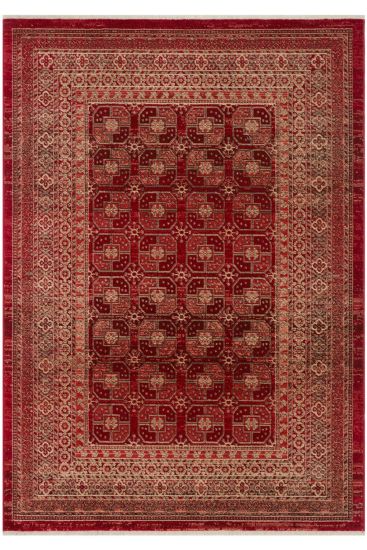 Anka85 Red Copper Modern Patterned Indoor Rug