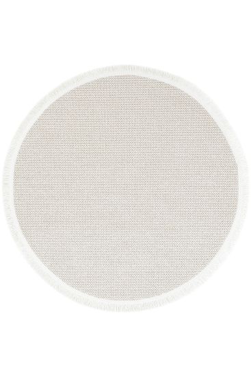 Mikasa85 White Plain Bedroom Rug
