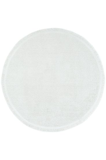 Mikasa85 White Modern Plain Living Room Rug