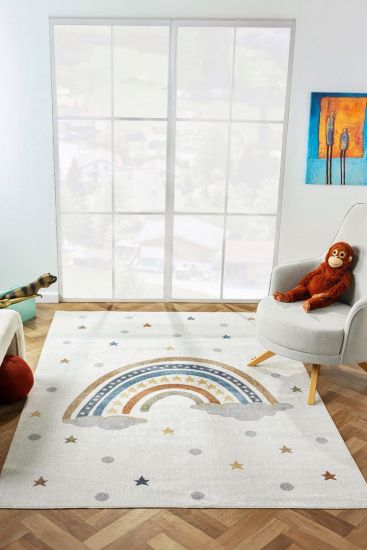 Boreal Cream Kids' Playroom Rug