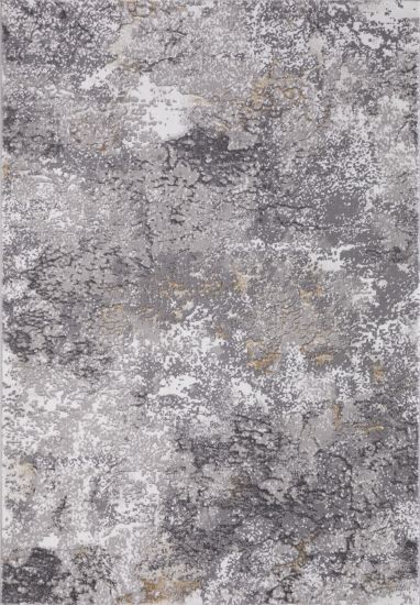 Veloura Grey Cream Abstract Living Room Rug