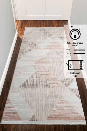 Cream Elation Aztec Runner Rug