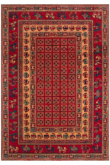 Mardin85 Multicolour Patterned Bordered Indoor Rug