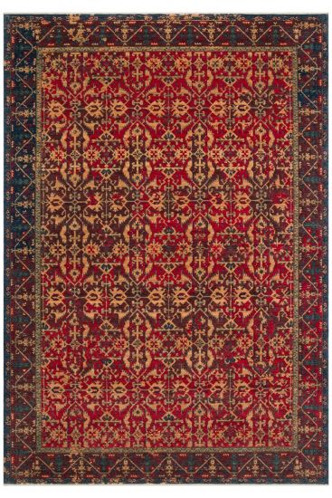 Mardin85 Patterned Bordered Multicolour Living Room Rug