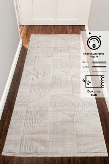 Elation Aztec Cream Runner Rug