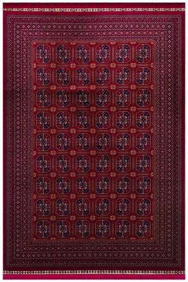 Mihra85 Red Patterned Bordered Indoor Rug