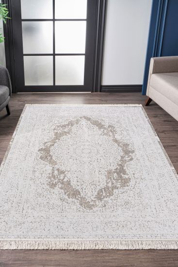 Galleria Cream Distressed Persian Living Room Rug