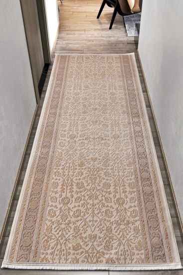 Gravitas Cream Persian Runner Rug