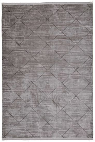 Gravitas Charcoal Geometric Runner Rug