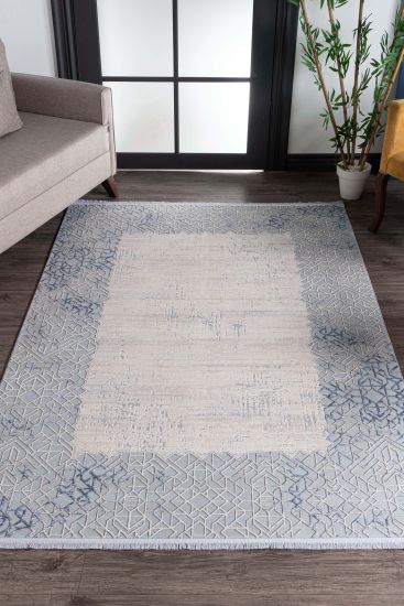 Cream Gravitas Aztec Bordered Rug