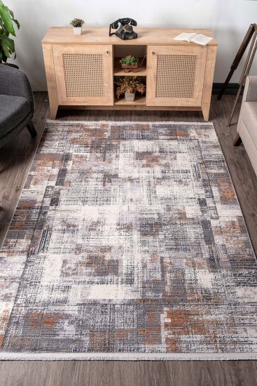 Gravitas Charcoal Abstract Rug