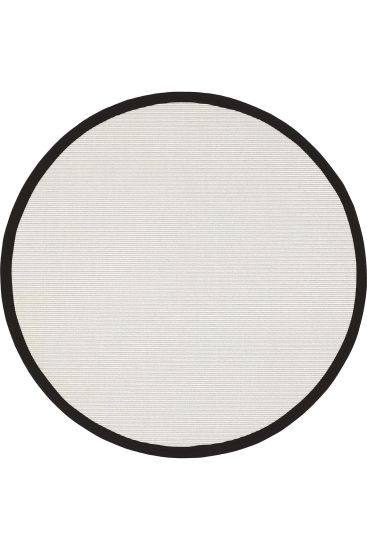 Beige Cream Sisal85 Plain Bordered Bedroom Rug