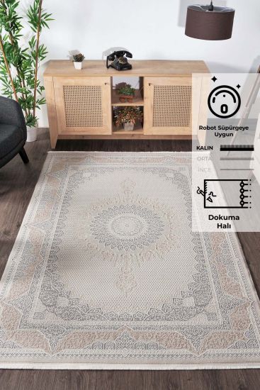 Leto Beige Persian Oriental Living Room Rug