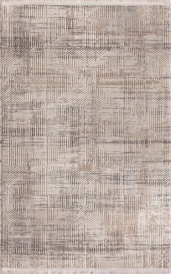 Leto Cream Distressed Trellis Runner Rug