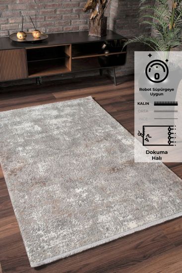 Grey Abstract Leto Rug