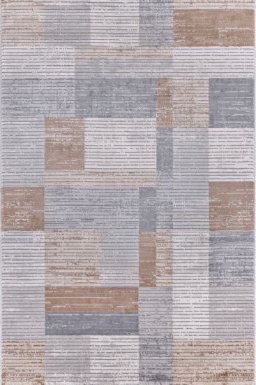 Moratta Brown Scandi Geometric Rug