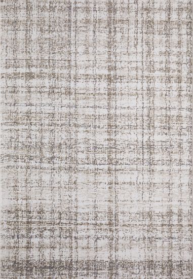 Dravari Cream Grey Abstract Indoor Rug