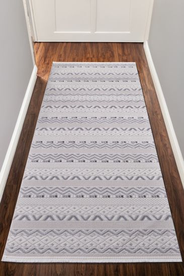 Nostalgia Cream Scandi Aztec Runner Rug