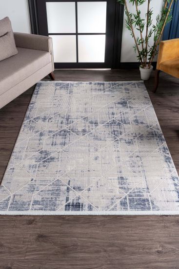 Nostalgia Cream Charcoal Geometric Scandi Rug