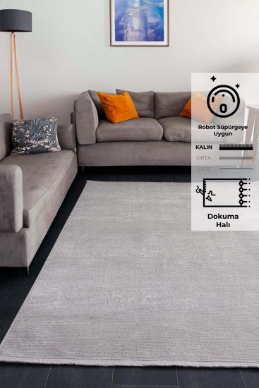 Paragon Grey Plain Rug