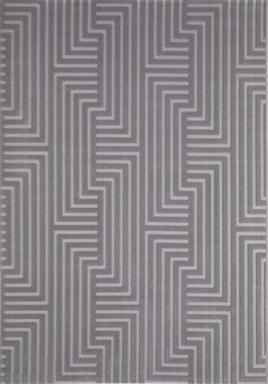 Trunelle Grey Geometric Scandi Indoor Rug
