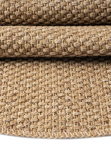 Rosalina Brown Jute Outdoor Round Rug