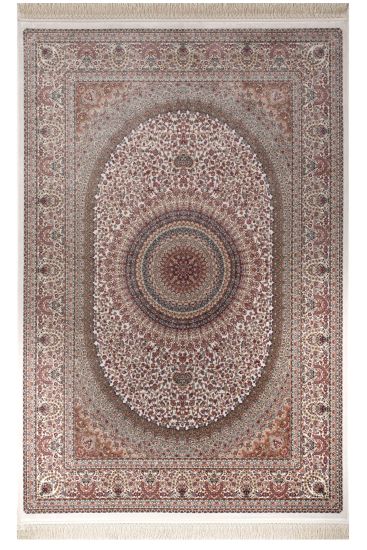 Silver Copper Persian Oriental Rug