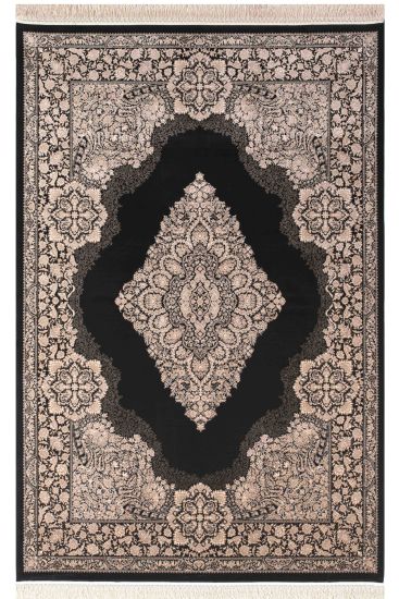 Silver Black Copper Persian Rug