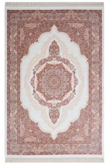 Silver Copper Cream Persian Oriental Rug