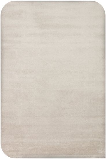 Puffy85 Beige Plain Bedroom Rug
