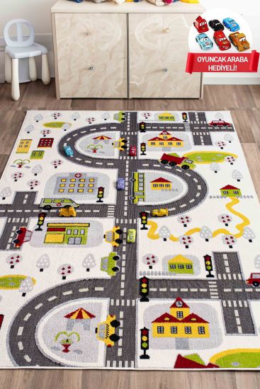 Kids Rug Multicolour Tranquilati