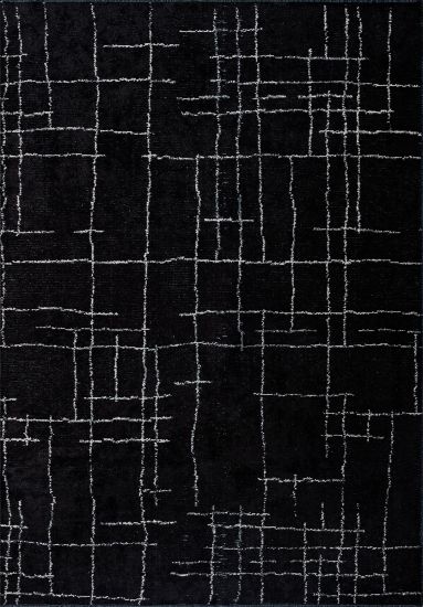 Haven Black & White Abstract Living Room Rug