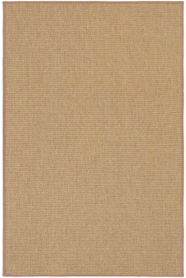 Sisal85 Brown Modern Plain Bedroom Rug