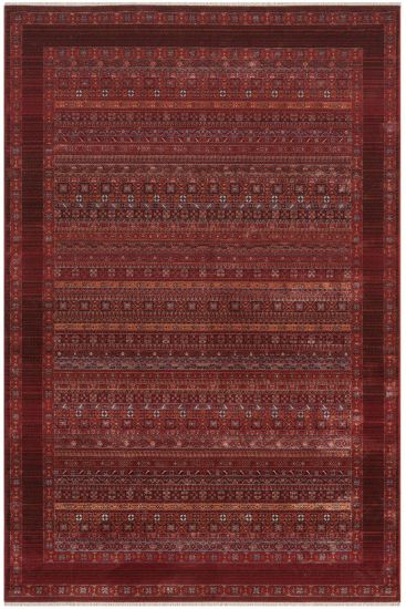 Emirgan85 Red Beige Patterned Area Rug