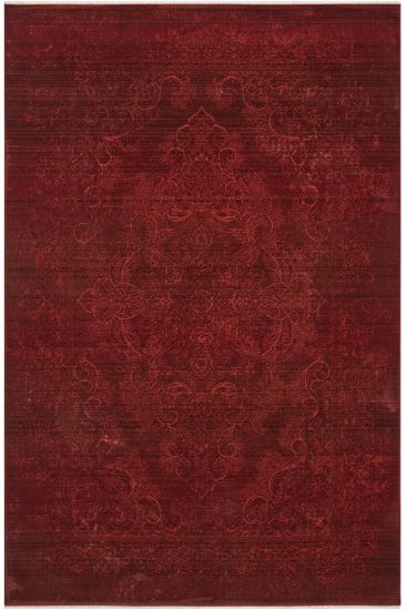 Emirgan85 Red Patterned Area Rug