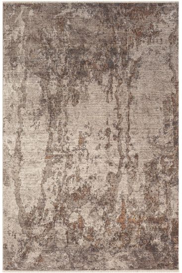 Emirgan85 Brown Beige Distressed Bedroom Rug