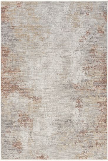 Seremoni85 Beige Copper Distressed Area Rug