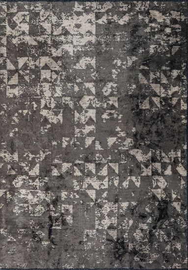 Motif Brown & Grey Abstract Dining Room Rug