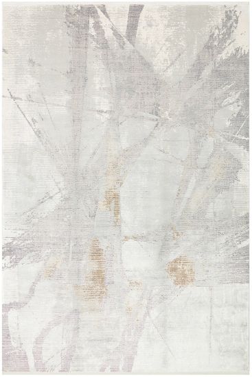 Palvina85 Cream Grey Modern Distressed Living Room Rug