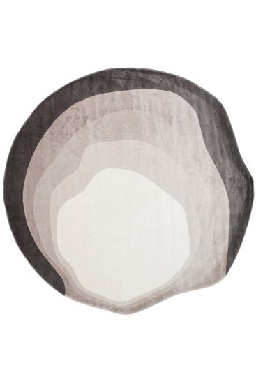Lucca85 Beige Black Modern Abstract Area Rug