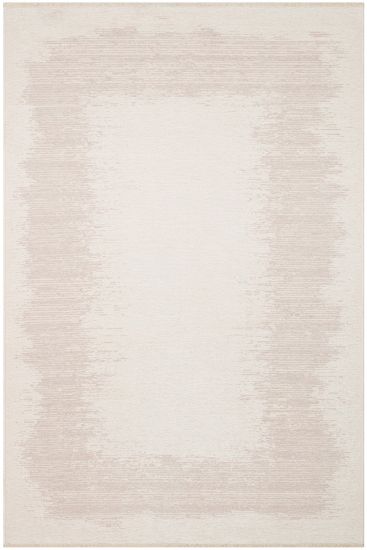 Azelia85 Cream Beige Modern Bordered Indoor Rug