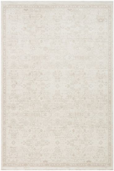Peace85 Cream Beige Modern Floral Area Rug